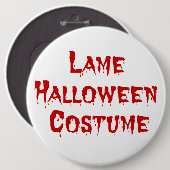 Lame Halloween Costume Ronde Button 6,0 Cm (Voorkant /achterkant)