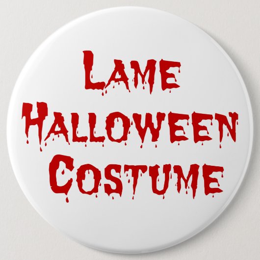 Lame Halloween Costume Ronde Button 6,0 Cm (Voorkant)