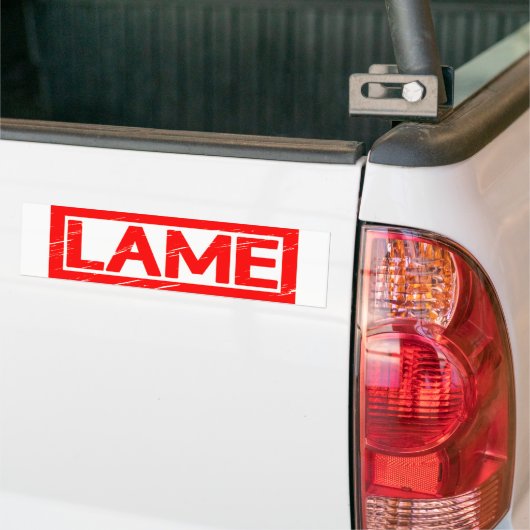 Lame Stamp Bumpersticker (Op Truck)