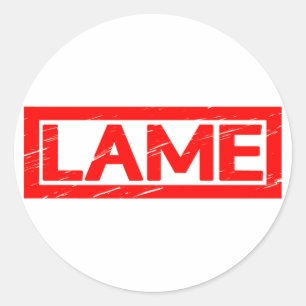Lame Stamp Ronde Sticker