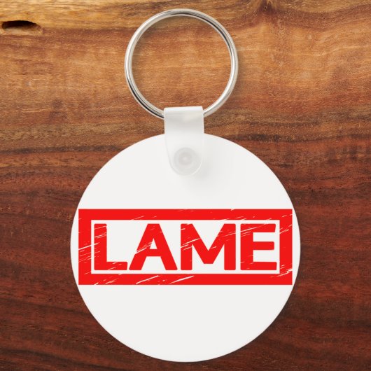 Lame Stamp Sleutelhanger (Voorkant)