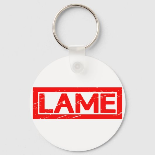 Lame Stamp Sleutelhanger (Achterkant)