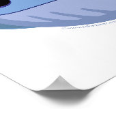 Lamed Hebrew Aleph Bet (Alphabet) Whale Print (Hoek)