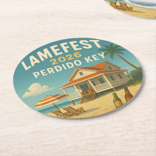 Lamefest 2026 Onderzetter (Gebogen)