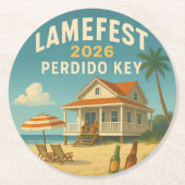 Lamefest 2026 Onderzetter (Voorkant)
