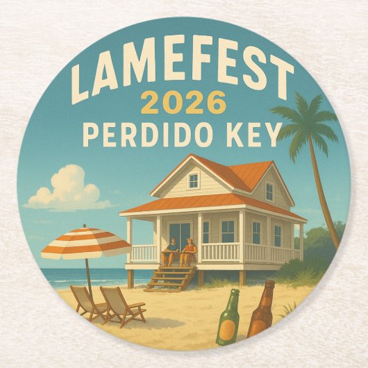 Lamefest 2026 Onderzetter (Voorkant)