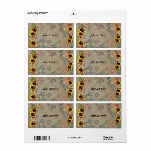 lamel etiket (Full Sheet)