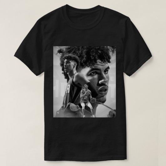 Lamelo Ball B&W T-shirt (Design voorkant)