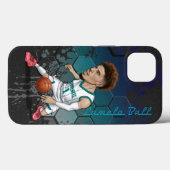 Lamelo Ball karikatuur Case-Mate iPhone Case (Achterkant (horizontaal))