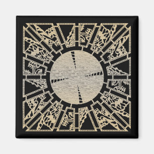 Lament Panel 1 (messing) Magneet