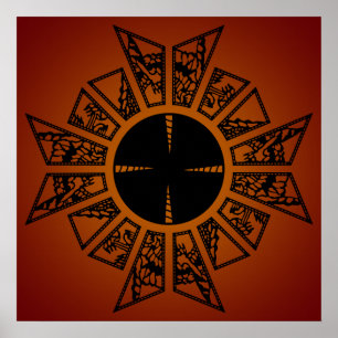 Lament star red poster