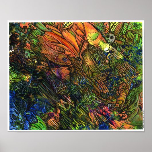 Lament van de diepte poster (Voorkant)