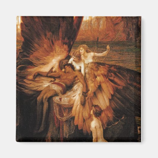 Lament voor Icarus door Herbert Draper Magneet (Voorkant)