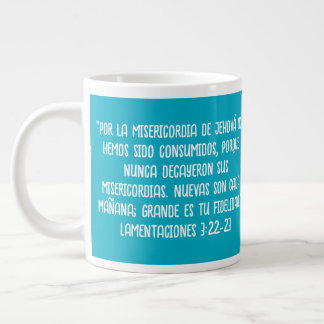 Lamentaciones 3:22-23 grote koffiekop