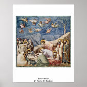 Lamentatie door Giotto di Bondone Poster (Voorkant)