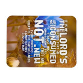 Lamentaties 3:22-23 KJV Bijbelvers Magneet (Horizontaal)