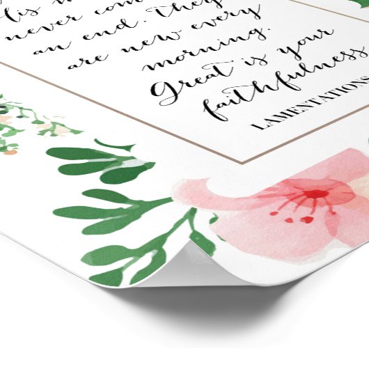 Lamentaties 3:22-23 poster (Hoek)