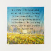 Lamentaties 3:22-24 wandkleed (Voorkant)