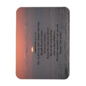 Lamentaties 3 oceaan zonsopgang magneet (Verticaal)