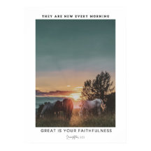 Lamentaties Bijbelvers Poster, Paardenmuurkunst