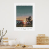 Lamentaties Bijbelvers Poster, Paardenmuurkunst Poster (Keuken)