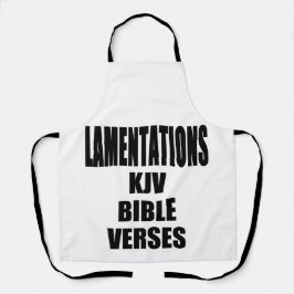 Lamentaties KJV Bijbel Verse Schort
