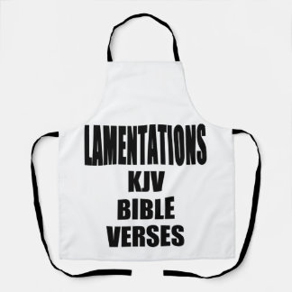 Lamentaties KJV Bijbel Verse Schort