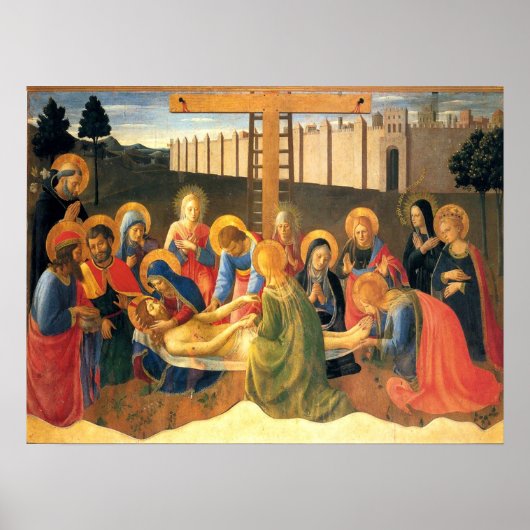 Lamentaties over Christus Fra Angelico Renaissance Poster (Voorkant)