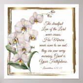 Lamentations 3:22-23 Steadfast Love of the Lord  Poster (Voorkant)