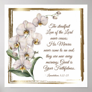 Lamentations 3:22-23 Steadfast Love of the Lord  Poster
