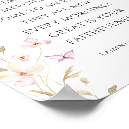 Lamentations 3:22-23 Steadfast Love of the Lord Poster (Hoek)