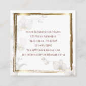 Lamentations 3:22-23 Steadfast Love of the Lord Vierkante Visitekaartje (Achterkant)