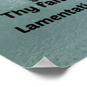 Lamentations 3:22,23 Zijn compassions falen niet Poster (Hoek)