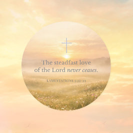 Lamentations 3:22 Christian Faith Bible Verse Ronde Sticker