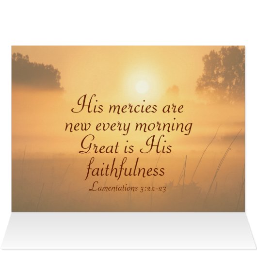 Lamentations 3:22 De steadfast Love of the Lord (Binnen Horizontaal (Boven))