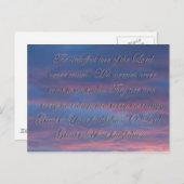 Lamentations 3:22 De steadsnelle liefde van de Hee Briefkaart (Voorkant / Achterkant)