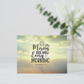 Lamentations 3:23 Zijn genootschappen zijn elke oc Briefkaart (Staand voorkant)