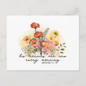 Lamentations 3:23 Zijn genootschappen zijn elke oc Briefkaart (Voorkant)