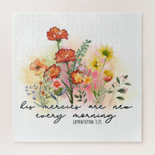 Lamentations 3:23 Zijn genootschappen zijn elke oc Legpuzzel