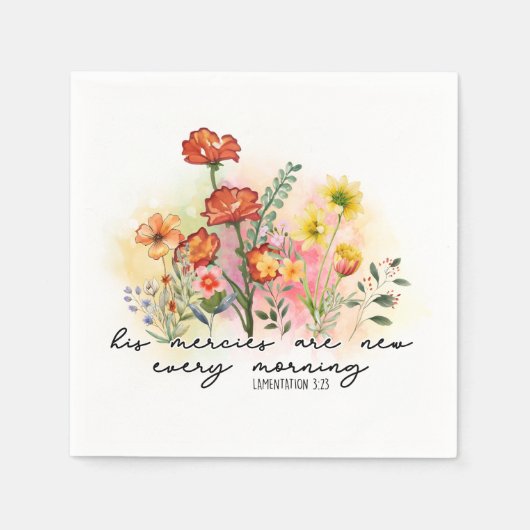 Lamentations 3:23 Zijn genootschappen zijn elke oc Servet (Voorkant)