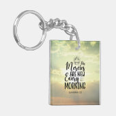 Lamentations 3:23 Zijn genootschappen zijn elke oc Sleutelhanger (Voorkant Links)