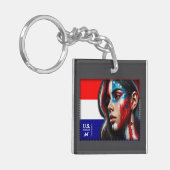  L'Amerique - Hisp Acryl Sleutelhanger (Voorkant Links)