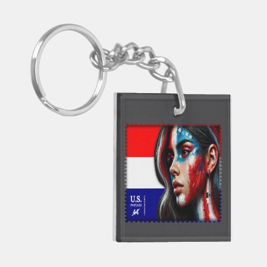  L'Amerique - Hisp Acryl Sleutelhanger (Voorkant Links)