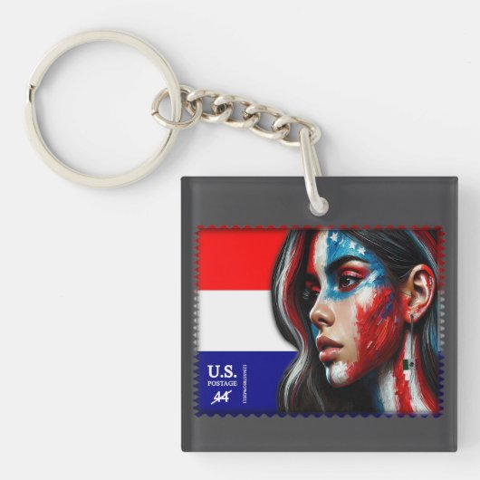  L'Amerique - Hisp Acryl Sleutelhanger (Voorkant)