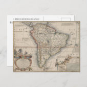 L'Amerique Meridionale (1689) Briefkaart (Voorkant / Achterkant)