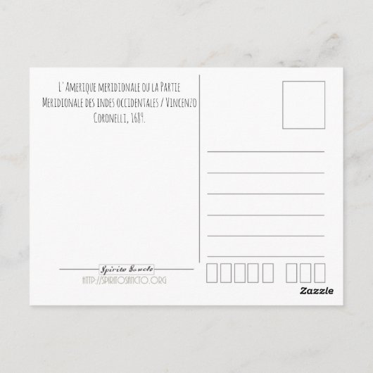 L'Amerique Meridionale (1689) Briefkaart