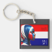 L'Amerique - Mslm Acryl Sleutelhanger (Voorkant)