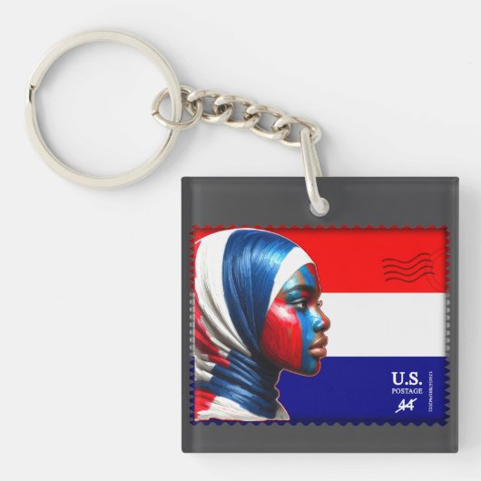  L'Amerique - Mslm Acryl Sleutelhanger (Voorkant)