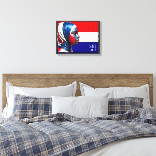  L'Amerique - Mslm Canvas Afdruk (Insitu (Slaapkamer))