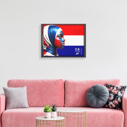  L'Amerique - Mslm Canvas Afdruk (Insitu (Woonkamer))